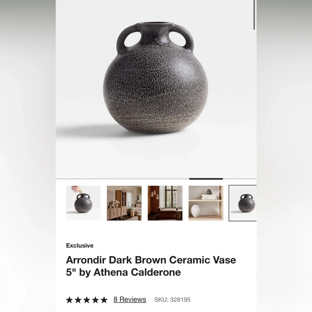 Crate&Barrel x Athena Calderone Ceramic Vase